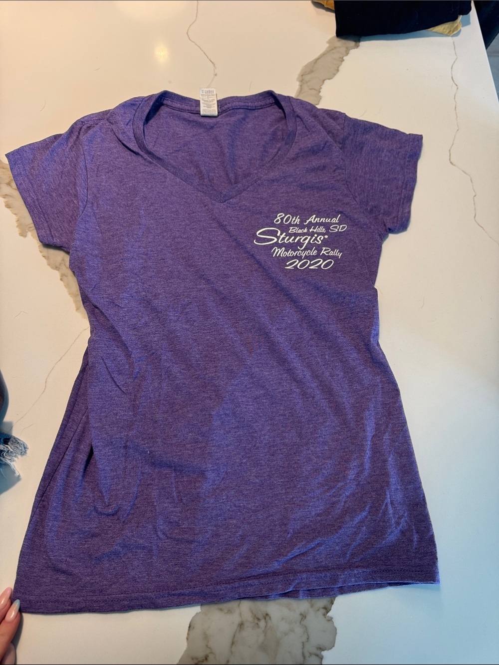 Gildan Heather Purple Crewneck Tee